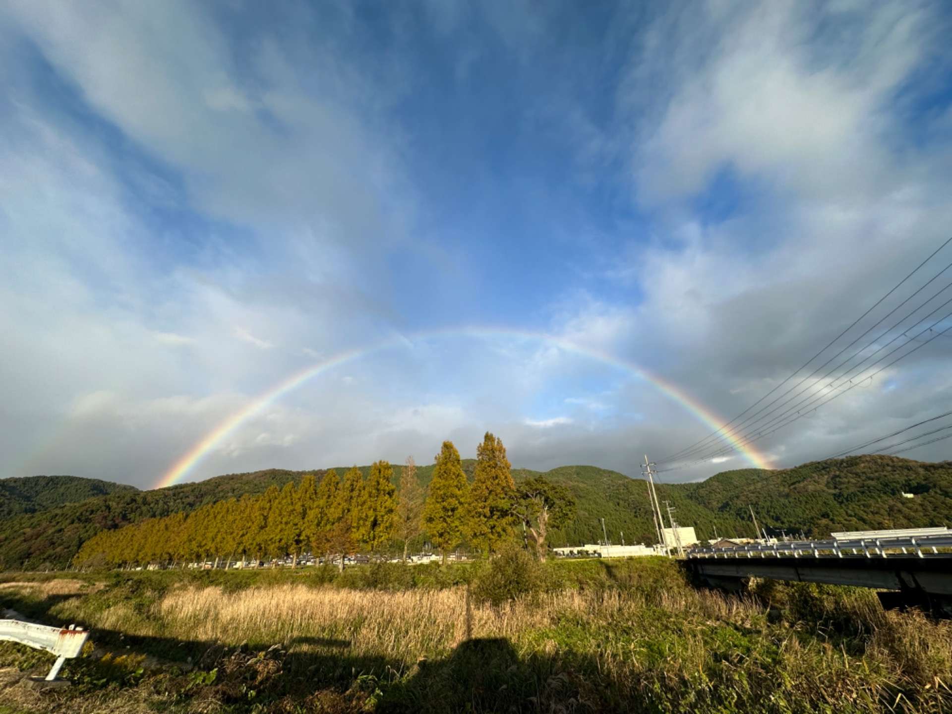 虹がよく出る地域　高島