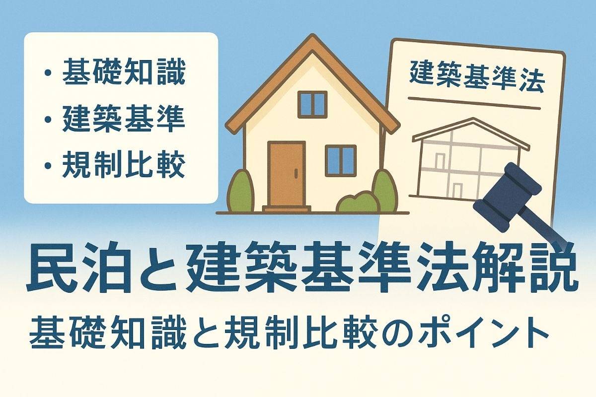 民泊用途の基礎知識と建築基準法解説と規制比較ポイント