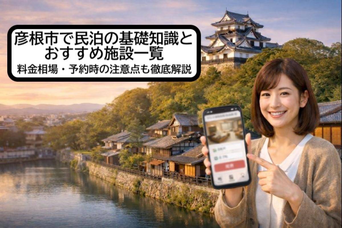 彦根市で民泊の基礎知識とおすすめ施設一覧｜料金相場・予約時の注意点も徹底解説